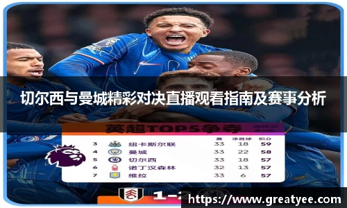 切尔西与曼城精彩对决直播观看指南及赛事分析